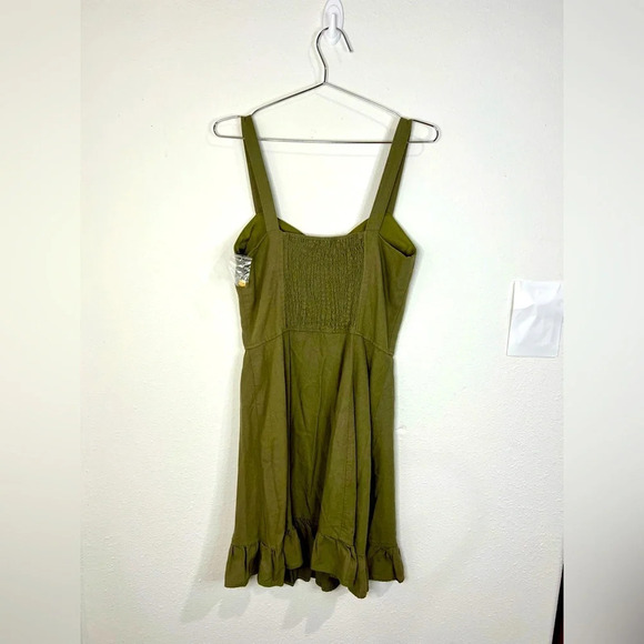 🆕 Angel Kiss Green Button Down Dress - Picture 6 of 8